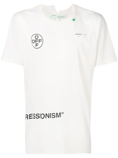 Off-White футболка с принтом