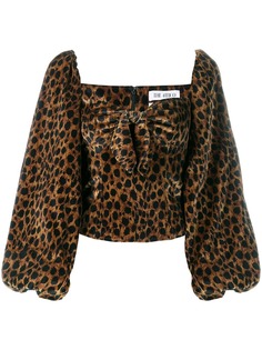 Attico блузка с леопардовым принтом