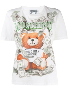 Moschino футболка с принтом Teddy Bear