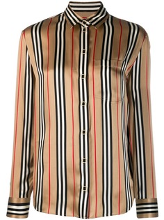 Burberry рубашка в полоску Icon Stripe