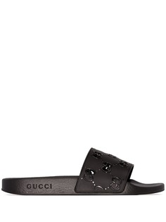 Gucci шлепанцы Pursuit с логотипом GG