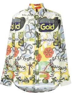 Martine Rose рубашка с принтом