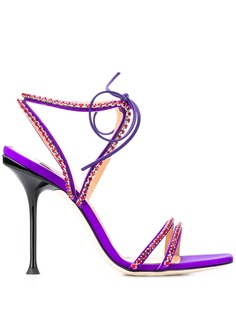 Sergio Rossi crystal embellished sandals