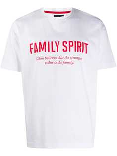 Kiton футболка с принтом Family Spirit