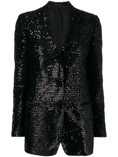 Tagliatore sequin embroidered blazer