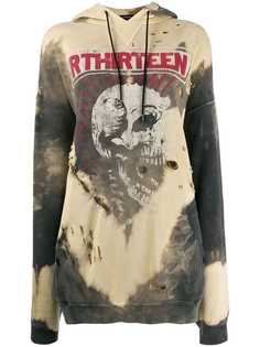 R13 tie-dye distressed hoodie