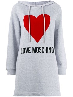 Love Moschino logo hoodie dress