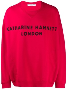 Katharine Hamnett London толстовка оверсайз с логотипом