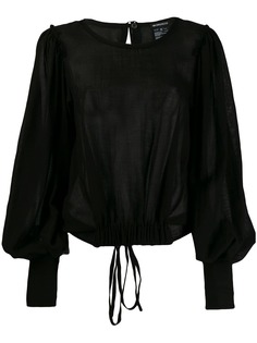 Ann Demeulemeester draped button blouse