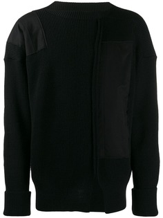 Yohji Yamamoto boat neck ribbed jumper
