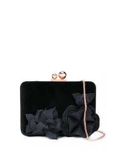 Sophia Webster flower applique clutch