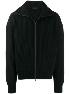Ann Demeulemeester zip-up ribbed cardigan