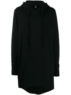 Thom Krom longline drawstring hoodie