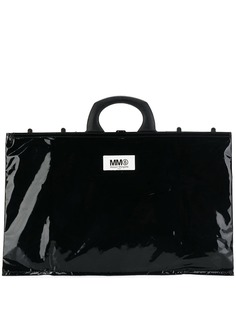 Mm6 Maison Margiela сумка-тоут с нашивкой-логотипом