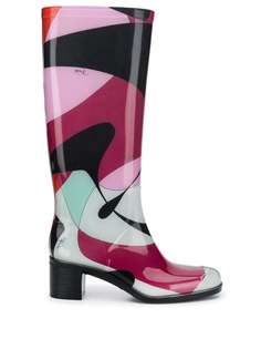 Emilio Pucci сапоги Alex с принтом