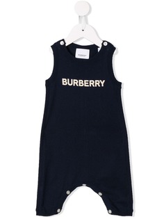 Burberry Kids logo knit jumpsuit