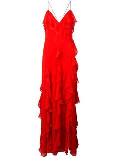 Alice+Olivia Claudine ruffled gown
