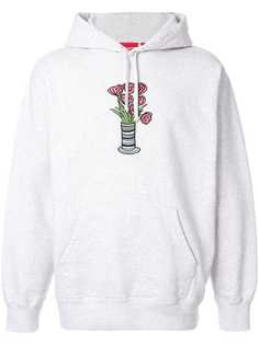 Supreme flowers hooded sweatshirt