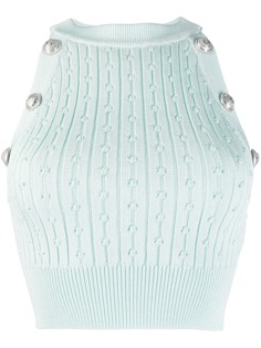 Balmain knitted sleeveless top