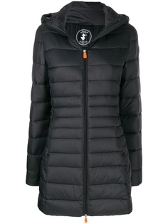 Save The Duck hooded padded midi coat