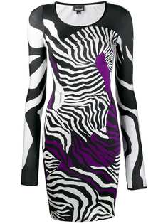 Just Cavalli платье с зебровым принтом