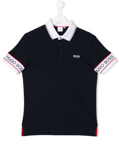 Boss Kids TEEN logo sleeve polo shirt