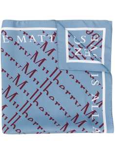 Mulberry all-over logo scarf