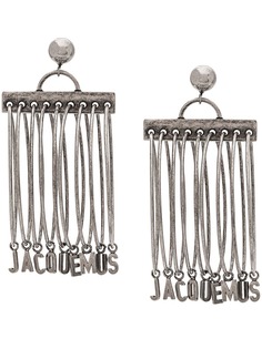 Jacquemus logo hoop earrings