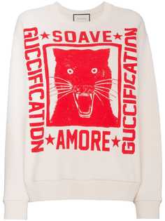 Gucci толстовка с принтом Soave Amore Guccification