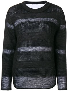 T By Alexander Wang stripe panel sweater