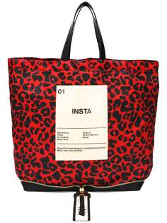 Nº21 сумка-шоппер с леопардовым принтом