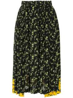 Nº21 плиссированная юбка с цветочным принтом