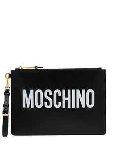 Moschino клатч с логотипом