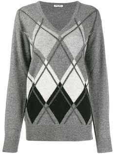 Miu Miu diamond pattern jumper