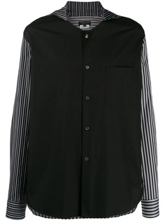 Comme Des Garçons Homme Plus рубашка в полоску со вставками
