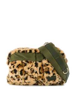 Sacai сумка с леопардовым принтом