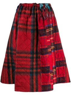 Pierre-Louis Mascia quilted check skirt