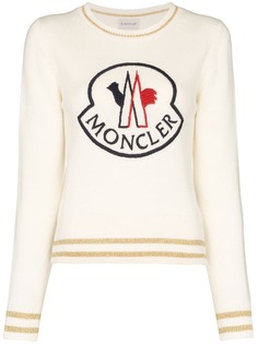 Moncler logo-embroidered jumper