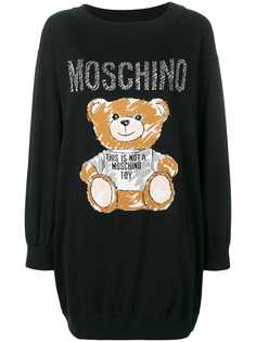 Moschino платье-свитер Bear