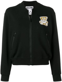 Moschino толстовка на молнии с логотипом Teddy