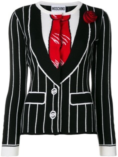 Moschino трикотажный жаккардовый кардиган