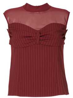 Guild Prime pinstripe bustier top