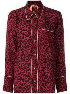 Nº21 рубашка с леопардовым принтом