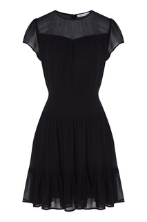Черное платье из шифона Calvin Klein
