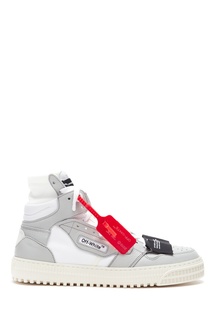 Высокие серые кроссовки Off White