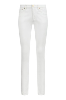 Белые джинсы узкого кроя Roberto Cavalli