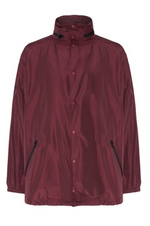 Бордовая куртка с воротником-стойкой Balenciaga Man
