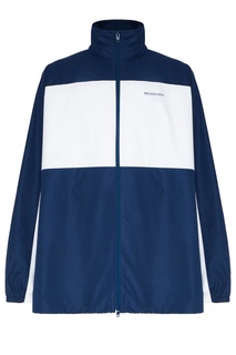 Синяя с белым куртка оверсайз Balenciaga Man