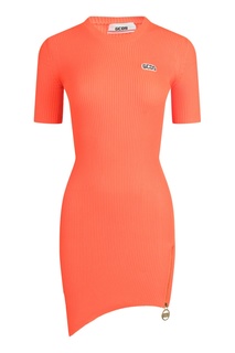 Неоновое оранжевое платье Gcds