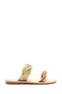 Веревочные сандалии с шипами Normandie Christian Louboutin